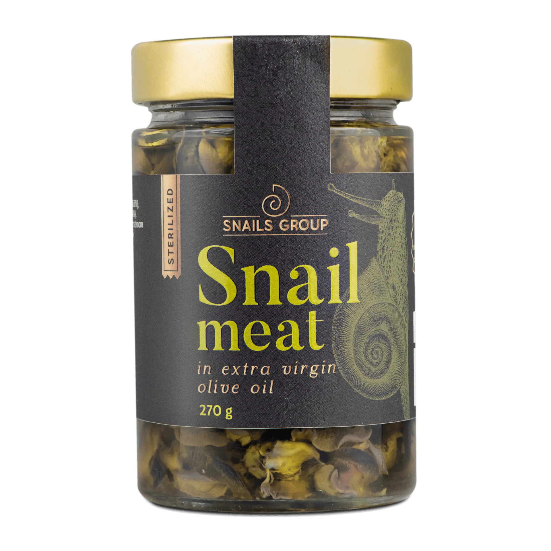 Премиум охлювено месо в натурален зехтин