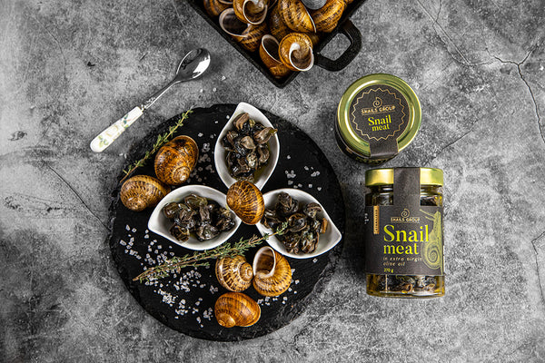 Премиум охлювено месо в натурален зехтин