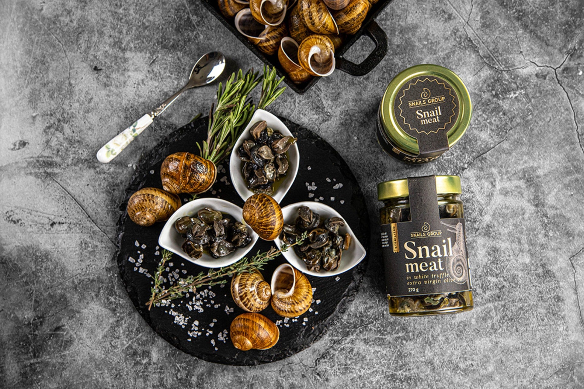 Премиум охлювено месо в трюфелов зехтин