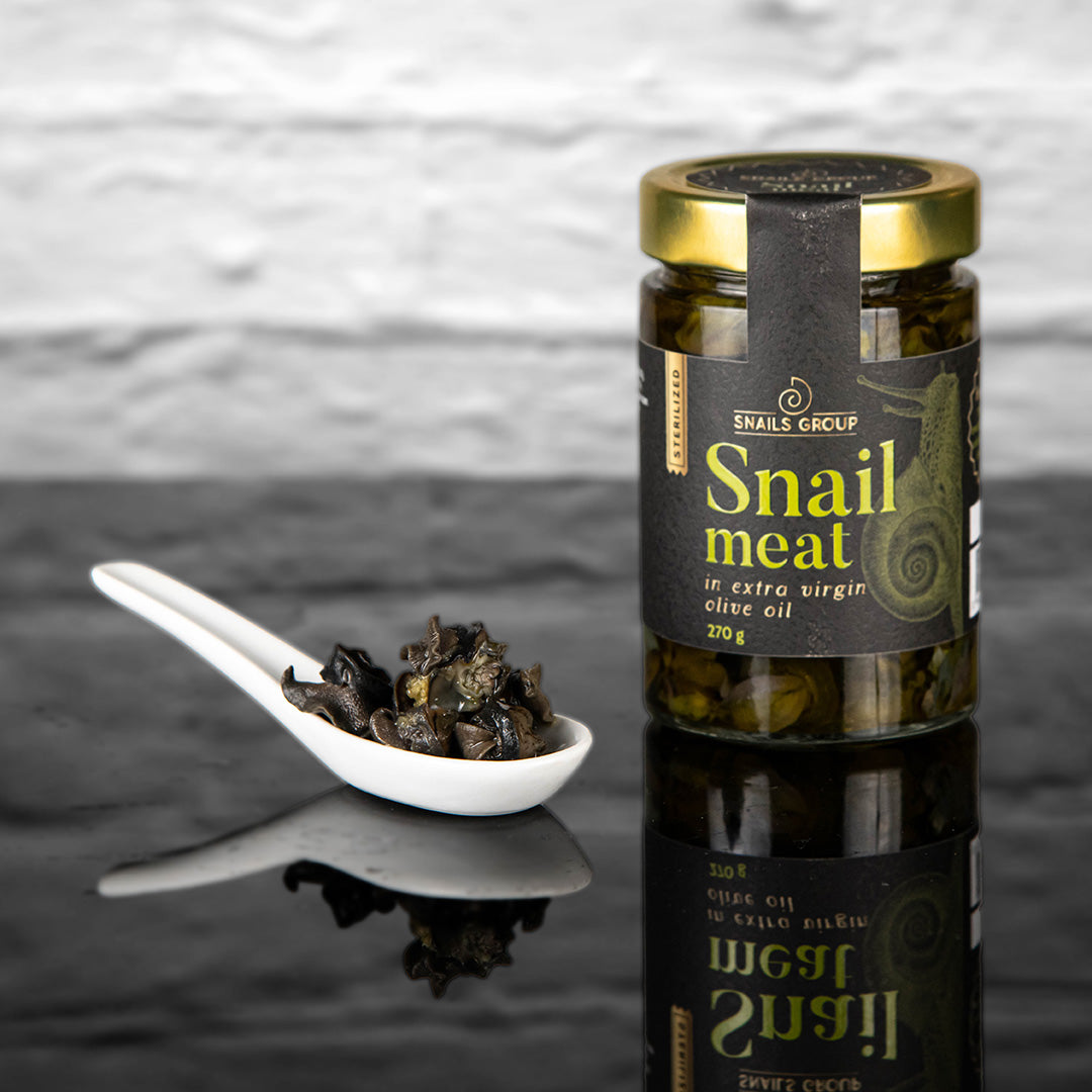 Премиум охлювено месо в натурален зехтин