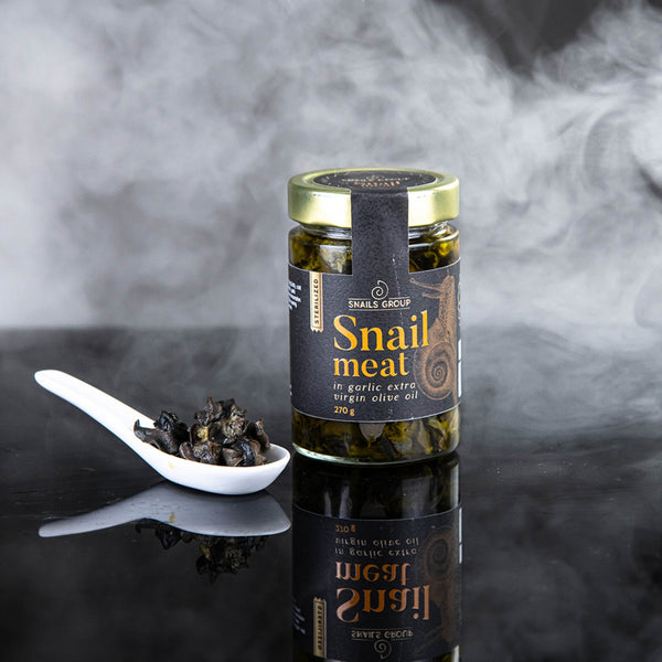 Премимум охлювено месо чеснов зехтин