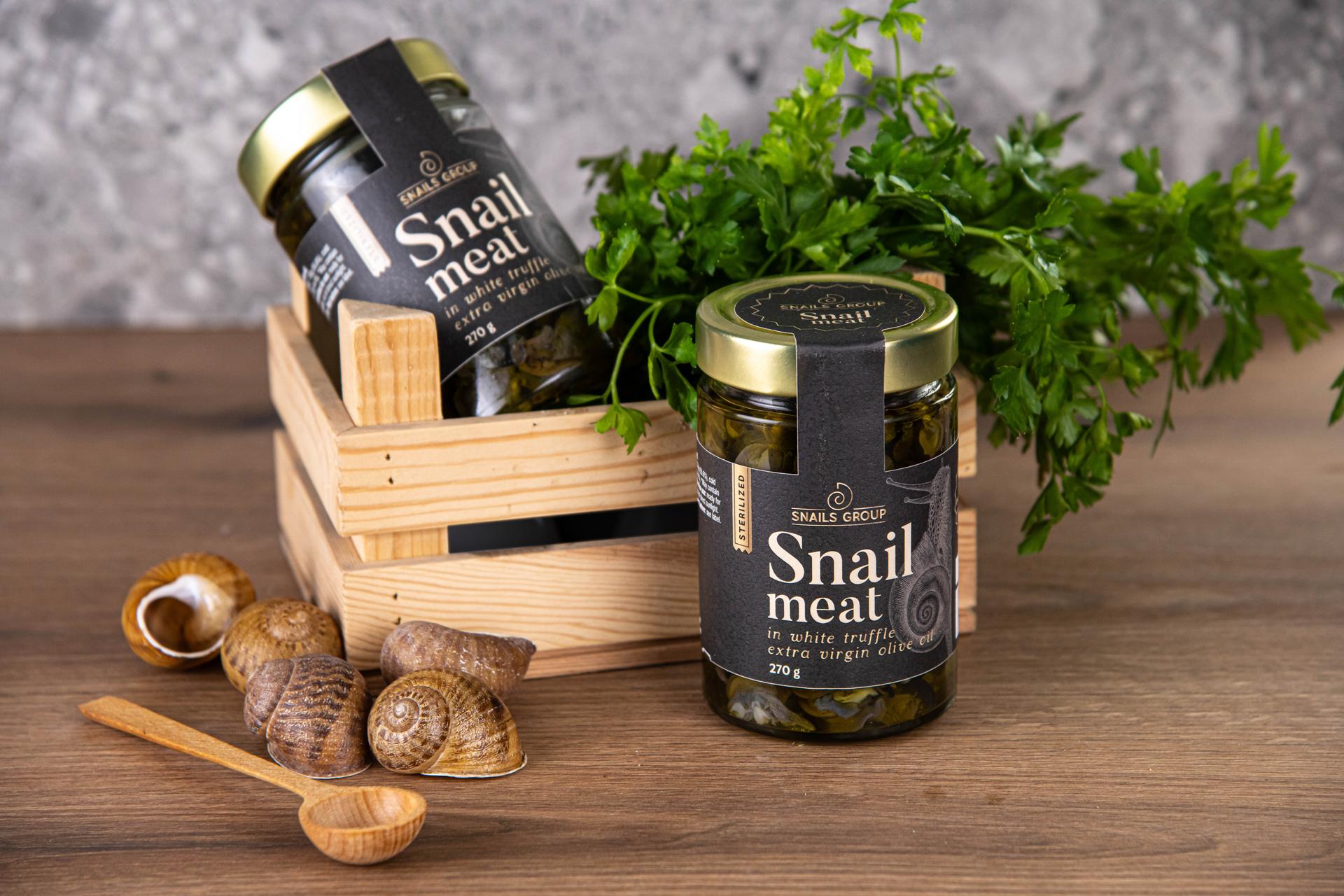 Премиум охлювено месо в трюфелов зехтин