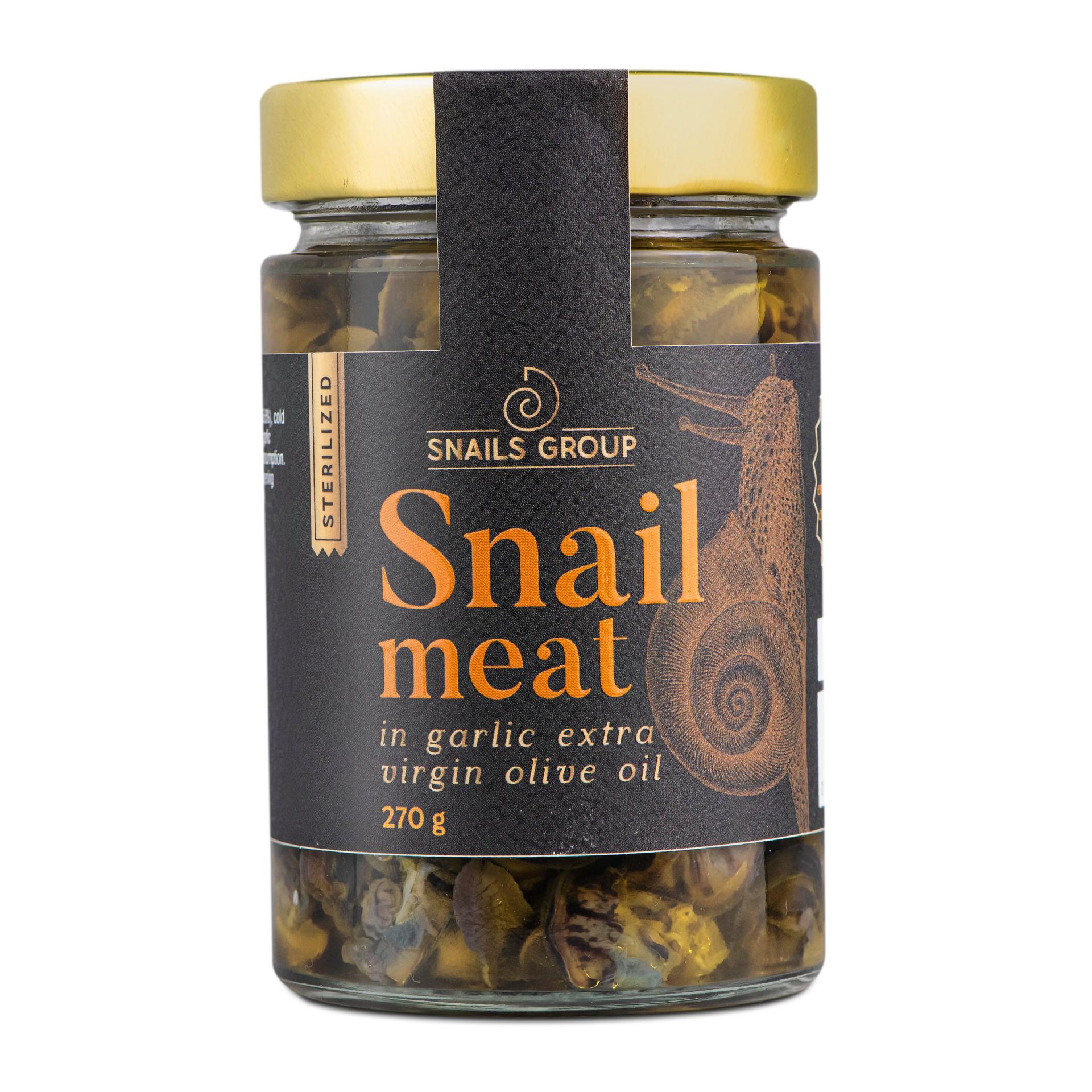 Премимум охлювено месо чеснов зехтин